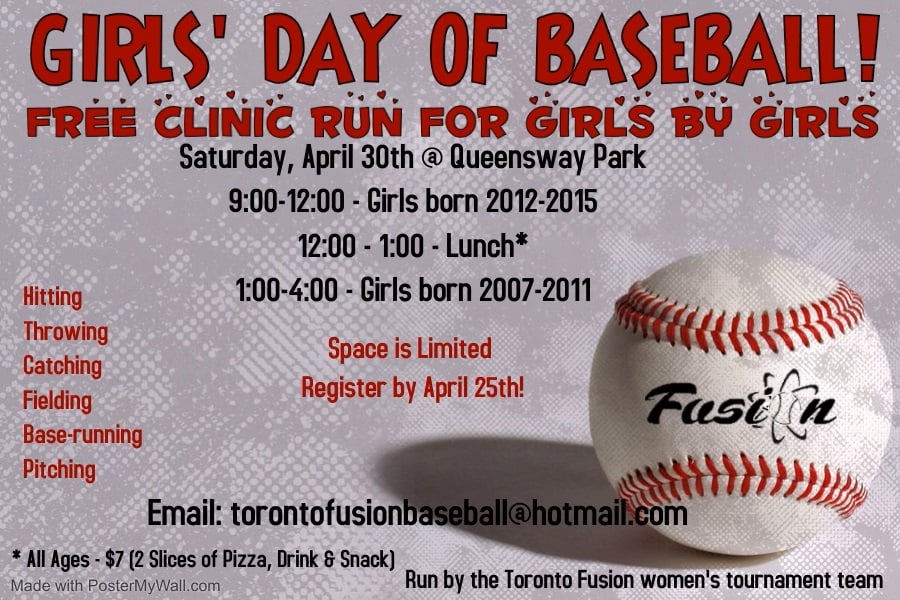 Register for Girls Day of Baseball!